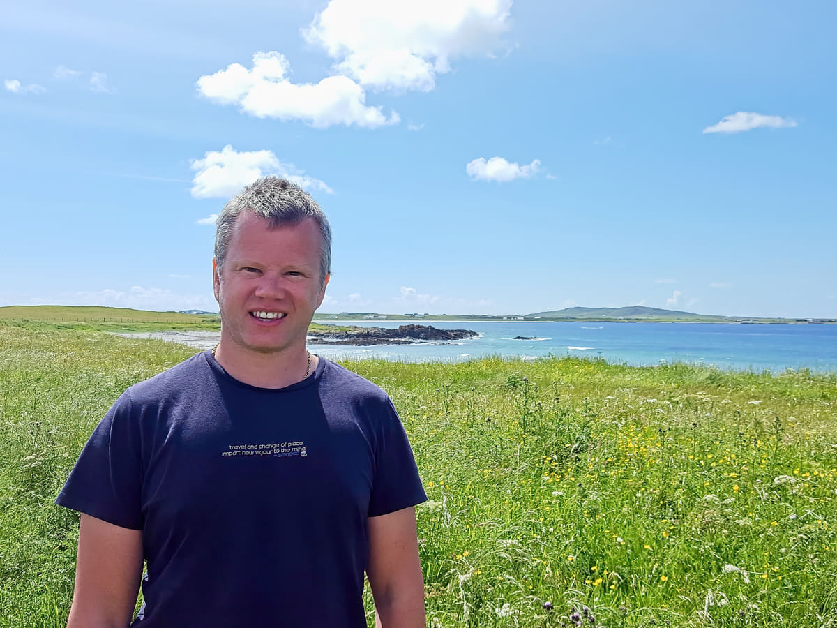 Craig Neil at the Isle of Tiree