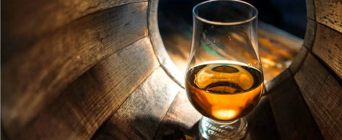 Scotch Whisky in barrel