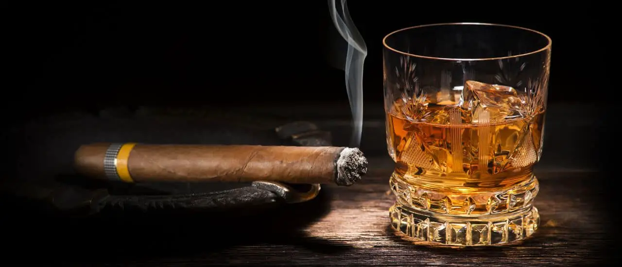 Scotch whisky and cigars
