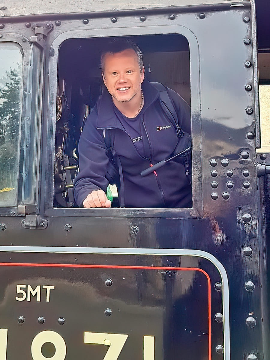 Craig Neil on The Jacobite Steam Train