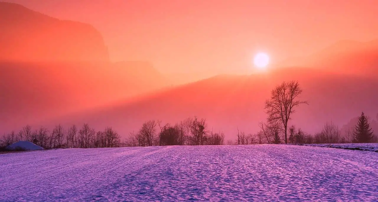 winter sunrise