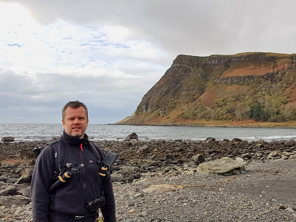 Craig Neil at Carsaig on the Isle of Mull