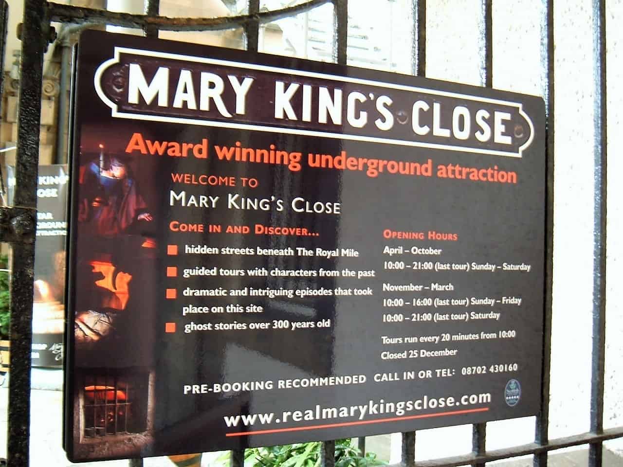 mary kings close