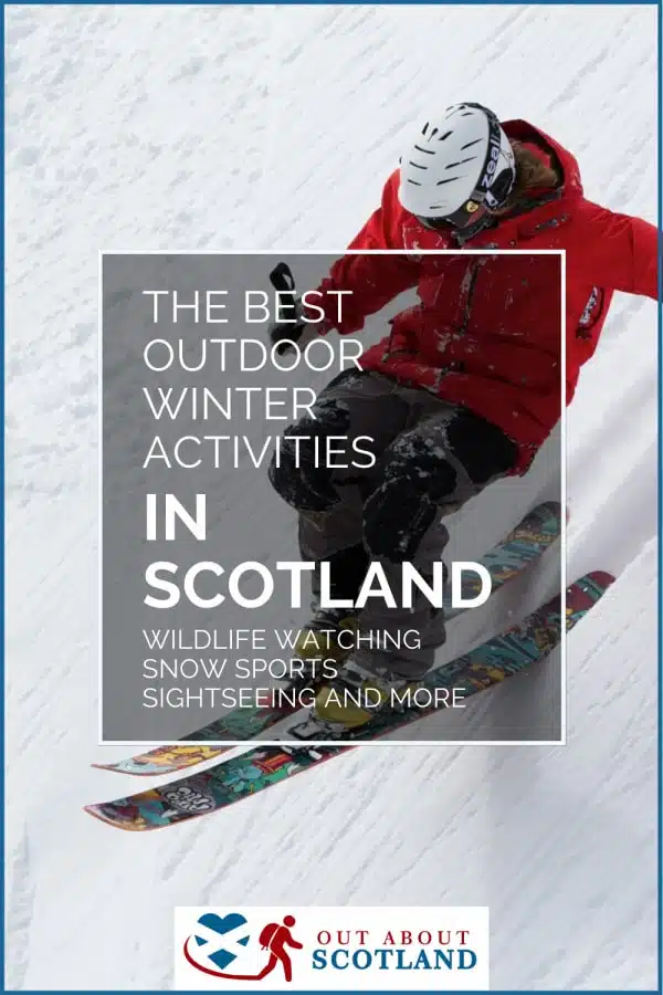 Outdoor winter activities Scotland pin