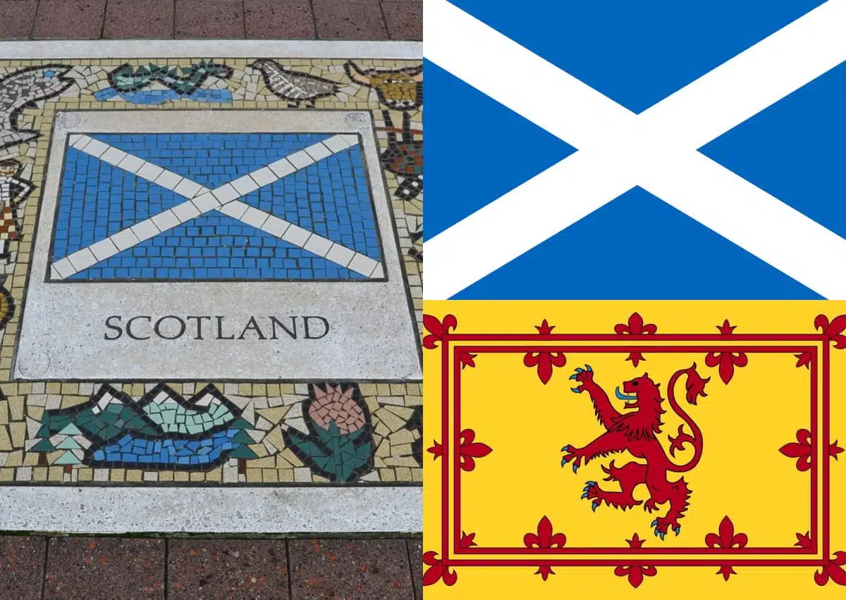 why does Scotland have two flags