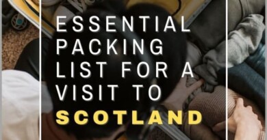 Packing list for a visit to Scotland